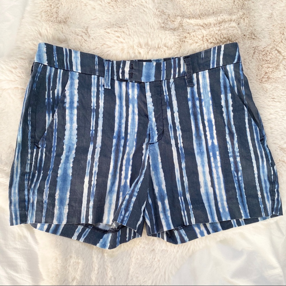Anthro Level 99 Cassandra Batik Stripe Shorts